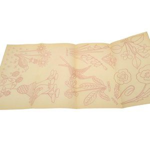 Vintage Spring Flowers Transfer Patterns, MCM Workbasket Iron On Transfers, 1960